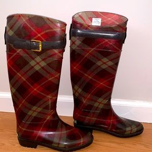 Ralph Lauren Plaid Rainboots